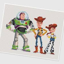 Pdf Cross Stitch Pattern Toy Story Instant Download X