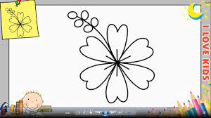 Zeichnen ideen für anfänger, regenschirm zeichnen lernen, anleitung in vier schritten. Blume Zeichnen Lernen Einfach Schritt Fur Schritt Fur Anfanger Kinder 11 Youtube