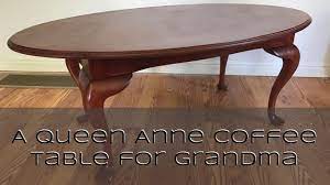 61694 queen anne square solid cherry coffee table glass inserts 38 x 38. Making A Queen Anne Coffee Table For Grandma Youtube