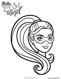 Coloriage barbie princesse arc en ciel coloriage barbie. Coloriage Barbie Portrait De Barbie En Super Princesse Dessin Barbie A Imprimer