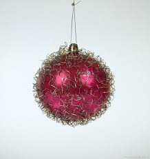 Play santa and make a loved one's day by following our easy ordering steps: Ornament Ball With Wire Flowers