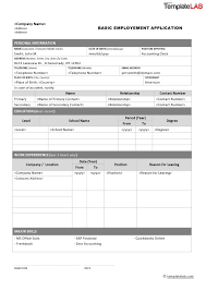 Job application letter in doc; 50 Free Employment Job Application Form Templates Printable á… Templatelab