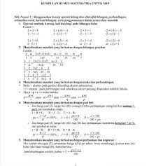 Advertisements are a part of this application. Rangkuman Rumus Matematika Smp For Android Apk Download