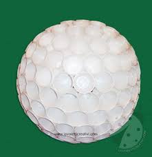 Perché rinunciare a dei bei bicchieri di plastica colorati per la tua festa? Pallina Di Natale Con Bicchieri Di Plastica Lavoretti Creativi