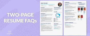 the two page resume when and how to