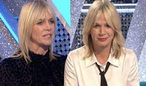 Zoe ball british television/radio personality zoe ball has striking platinum straight hair worn in a blunt fashion all around her head and just brushing her shoulders. Zoe Ball Reveals Family Sacrifice She Made To Attend The Strictly Come Dancing Final Celebrity News Showbiz Tv Express Co Uk