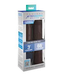 Buy Fantasy X-tensions Elite 9 Sleeve Vibrating 3 Plug wRemote - Brown |  Jack and Jill Adult