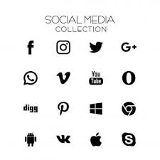 Black social media icons transparent background. Social Media Icons Social Icons Media Icons Social Png And Vector With Transparent Background For Free Download Social Icons Social Media Icons Free Social Media Icons