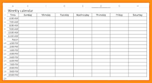2 Week Schedule Template Luxury 12 13 Week Calendar With Times Schedule Template Templates Weekly Calendar