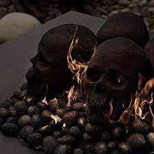 Maybe you would like to learn more about one of these? Amazon Com Hollow Ceramic Skull For Indoor And Outdoor Fire Pits And Fireplaces Single Fireproof Ceramic Skull 6 Inches Black Color Patio Lawn Garden