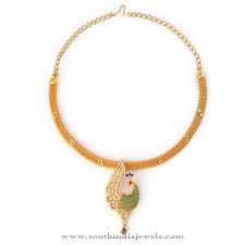 32 Grams Gold Necklace From Bhima Jewellers South India Jewels Gold Necklace Designs Gold Mangalsutra Designs Necklace
