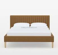 Conjunto De Móveis De Quarto De Luxo Cabeceira King Size Estofada Cama De  Tecido De Madeira Cama De Canal
