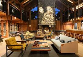 The great part is you will find practically limitless choices when developing a stacked stone fireplace working with stone veneer, enabling you to personalize your fireplace to your unique taste. The Great Room With Original Three Story Stone Fireplace Picture Of Timber Cove Resort Jenner Tripadvisor