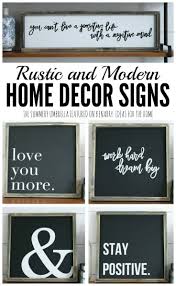 Get inspired by these amazing home decor logos created by professional designers. Rustic And Modern Home Decor Signs Giveaway