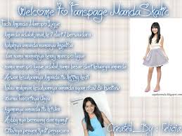 Amanda manopo kecil bisa dibilang bukanlah sosok perempuan yang feminin seperti saat dirinya sudah beranjak dewasa. Mandaskatic Always Support Amanda Amanda Manopo Lugue Home Facebook