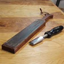 Start by covering the top face your wood with double sided tape to hold the leather, make sure nothing gets caught underneath the tape as you want to keep this as flat as possible. Leather And Wood Sharpening Strop Home Built Workshop