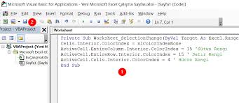 You can use following code to change the highlighted color of selected range Excel De Aktif Satir Ve Sutun Renklendirme Komutu Ozengen