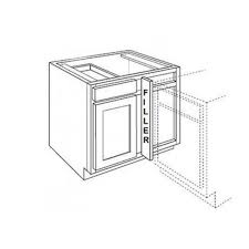 Blind corner cabinets are always a challenge to organize. Base Blind Corner Cabinet An Bblc39 42 36 W Forevermark Kitchen Cabinetry Cabinets House