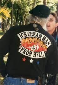 Florida Memory • Ice Cream Man From Hell at a Harley Davidson event.
