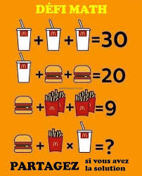 Mcdonald Defi Maths Enigme Maths Enigme Mathematique
