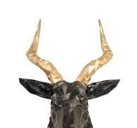 Faux Taxidermy Antelope Head-Big wall mount-Wall Art Painted and  Finished-Wall Decor