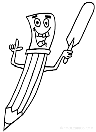 Pencil coloring pages to print. Printable Pencil Coloring Pages For Kids