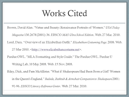 Lists of works cited show detailed information about each source that has been cited in a document. How To Cite Shakespeare Mla Purdue Owl