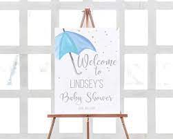 In most cases, you don't need to have advanced knowledge in digital design to use them. Baby Shower Welcome Sign Editable Template Corjl Blue Etsy Baby Shower Welcome Sign Welcome Sign Baby Shower Signs