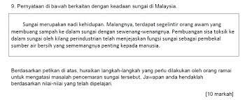 Pencemaran sungai di banyak wilayah di indonesia telah mengakibatkan terjadinya krisis air bersih. Laman Blog Pendidikan Moral Soalan Esei Langkah Langkah Mengatasi Pencemaran Sungai