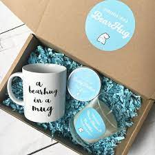 Fits about a 11 ounce mug. Cosy Hug In A Box Care Package Gift Hamper Gift Hamper Ideas Gift Hamper Gifts