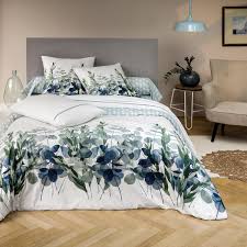 Housse De Couette Eucalyptus Percale De Coton Housse De Couette Decoration Maison Idees De Lit