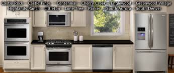 Below are listed addresses, telephone number, fax and opening days of the kitchenaid service repair centers in denver, colorado. Goodmans Appliance Repair 303 828 6111 Appliance Repair Service In Douglas County Co