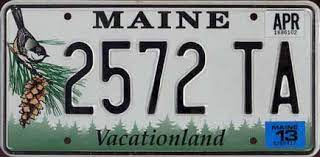 Plate Maine License Plate Car Plates Plates