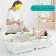 So here you go with the best bathing chair for babies to get rid of your problem. Home Thickened Lid 107x59x53cm Kids Bucket Pool Foldable Large Tub Zh1 Inflatable Pool Adult Folding Bathtub