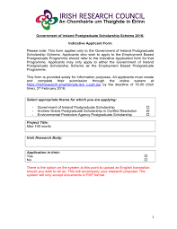 This is a publication of the listed sources of the literature derived. Indicative Form For Applicants
