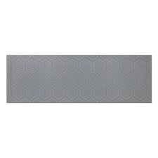Get inspired with bathroom tile designs and 2021 trends. Zenith Dark Grey Patterned Gloss Wall Tile 100mm X 300mm Victoriaplum Com