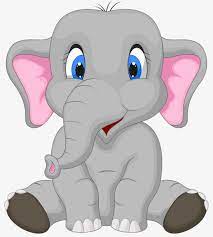 Cute Elephant Elephant Clipart Cute Clipart Elephant Png And Vector With Transparent Background For Free Download Menggambar Gajah Binatang Gajah