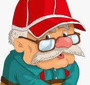 White Bearded Old Man Cartoon Animation Ala Lei Hat PNG ...