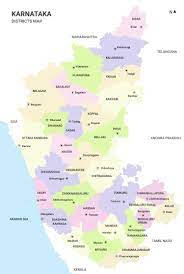 Bangalore city republic of india, karnataka state map vector illustration, scribble sketch city of bengaluru map. Districts Of Karnataka Map North South Karnataka