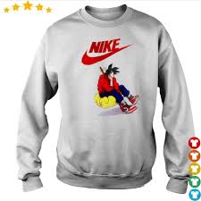Dragon ball z nike logo. Dragon Ball Nike Goku Shirt Hoodie Sweater And Long Sleeve