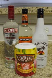 Makes One Full Pitcher 1 3 Cup Triple Sec 1 3 Cup Malibu 1 Cup Strawberry Vodka 1 2 Cap Of Country Time Stra Hippie Juice Strawberry Vodka Strawberry Lemonade