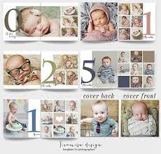 Baby Album Photoshop Templatebaby Photo Album Newborn Photo Etsy Baby Photo Books Baby Photo Album Photo Book Template