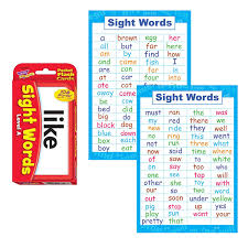Sight Words Flash Cards And Poster Set Pre K And Kindergarten Basic Sight Words High Frequency Word Flashcards Dolch And Fry For Kids Learning How