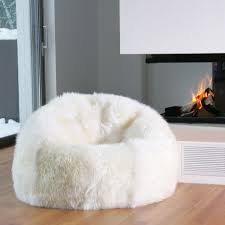 Auskin Longwool Sheepskin Bean Bag Achicacomfy Bean Bag Chair Bean Bag Luxury Seating