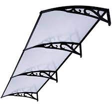 Vivohome Polycarbonate Window Door Awning Grey With Black Https Www Amazon Com Dp B07hf48y5v Ref Cm Sw R Carport Designs Door Awnings Door Design Interior