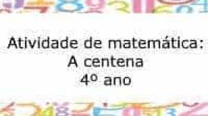 Atividade De Matematica A Centena 4Âº Ano Acessaber