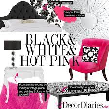 I Love The Sunburst Mirror The Decor Diaries By Scarlett Lillian Get This Room Black White Hot Pink Oh My Hot Pink Room Hot Pink Bedrooms Pink Room