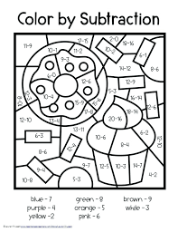 Mixed addition and subtraction within 20. Color By Simple Subtraction Worksheets 99worksheets