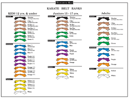 Karate Belt Ranks In Order Belt Image And Picture