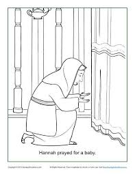 Hannah Prayed For A Baby Coloring Page Children S Bible Activities Sunday School Acti Bible Coloring Pages Sunday School Coloring Pages Baby Coloring Pages